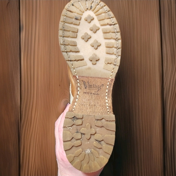 Vintage Shoe Company Molly Jump Boot 8.5 Made in USA Canvas Leather Heritage - Picture 16 of 16